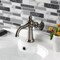 Kingston Brass Single-Handle Bathroom Faucet with Push Pop-Up, Black Stainless KS354CGVN - alternate 3